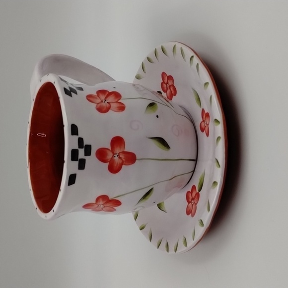 Bella Casa Mug/Plate Teacup floral design 14 oz by Ganz - Picture 2 of 10